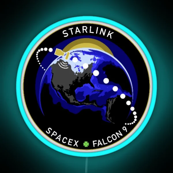 Starlink Mission Space X RGB Neon Sign