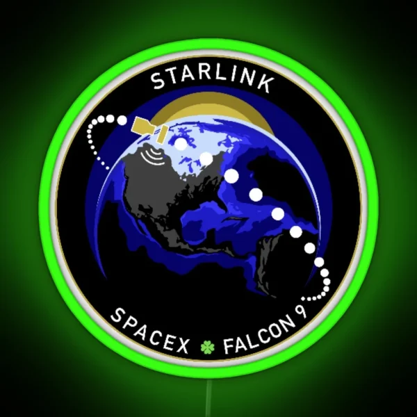 Starlink Mission Space X RGB Neon Sign