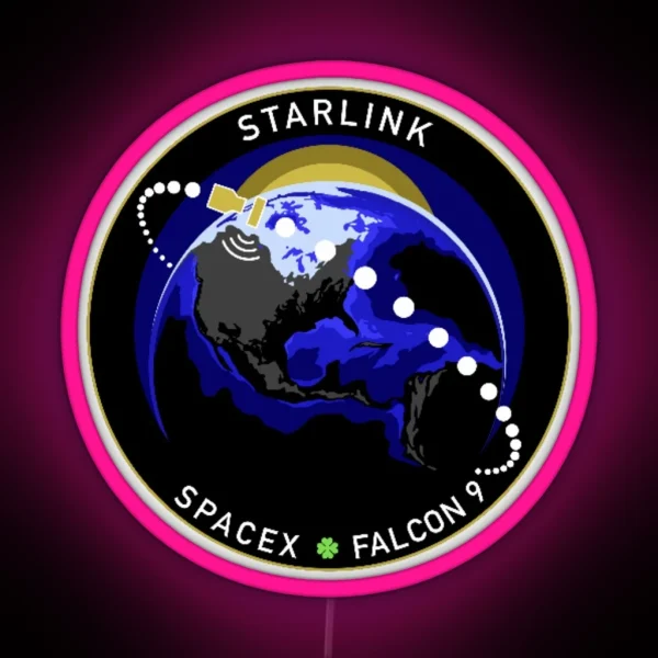 Starlink Mission Space X RGB Neon Sign
