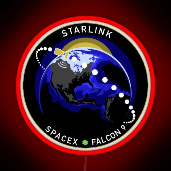 Starlink Mission Space X RGB Neon Sign