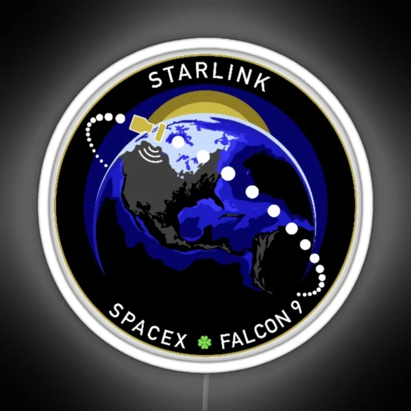Starlink Mission Space X RGB Neon Sign