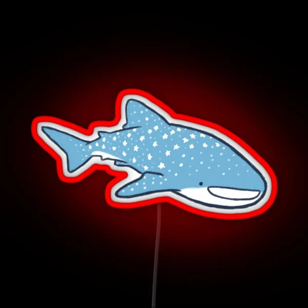 Starry Whale Sharks Light Version RGB Neon Sign