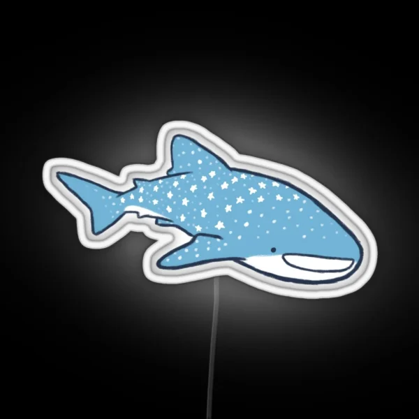Starry Whale Sharks Light Version RGB Neon Sign