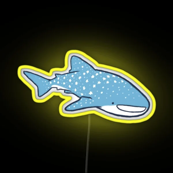 Starry Whale Sharks Light Version RGB Neon Sign