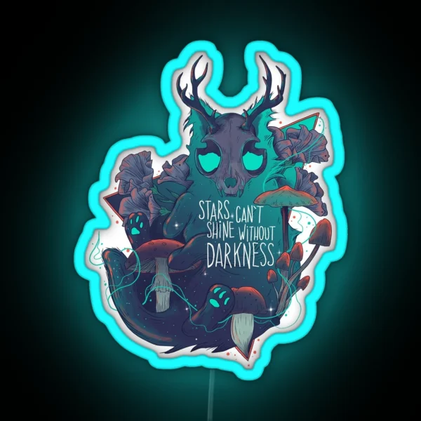 Stars Can T Shine Without Darkness RGB Neon Sign