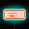 RGB Neon Sign: Authentic Star's Hollow Autumn Festival Ticket Display Decorations