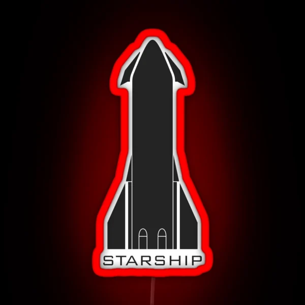 Starship Minimalist RGB Neon Sign