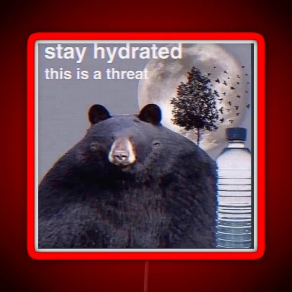 Stay Hydrated RGB Neon Sign