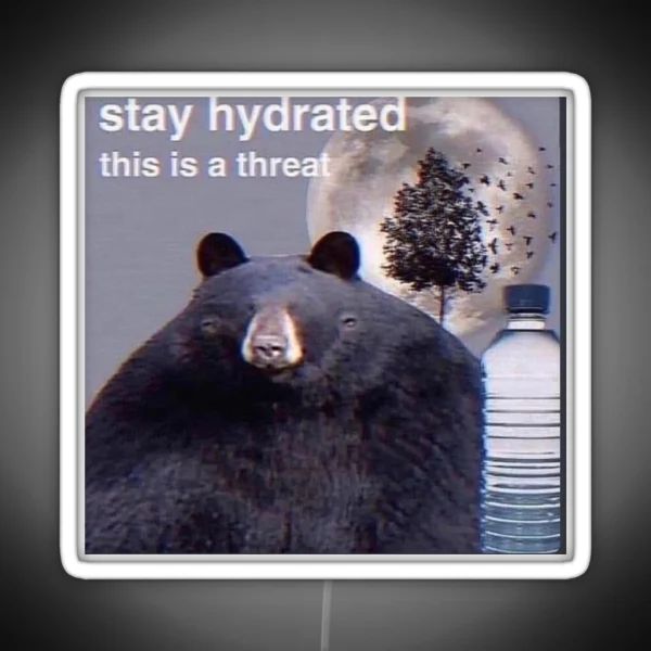 Stay Hydrated RGB Neon Sign