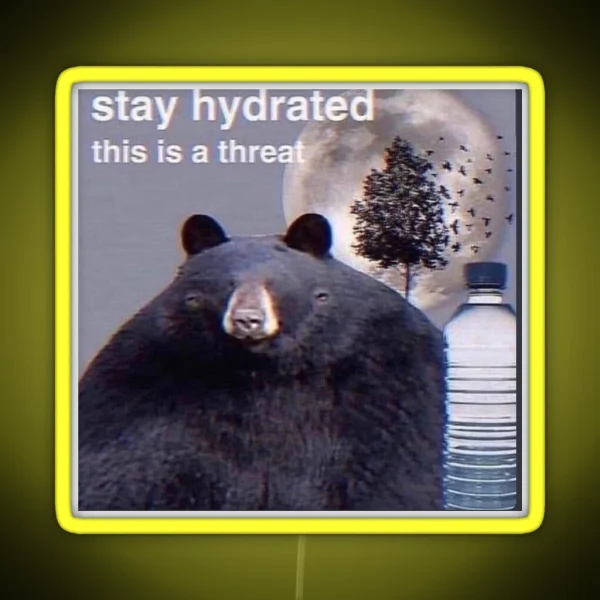 Stay Hydrated RGB Neon Sign