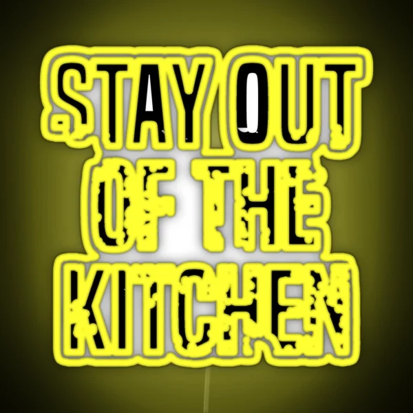 Stay Out Of The Kitchen RGB Neon Sign