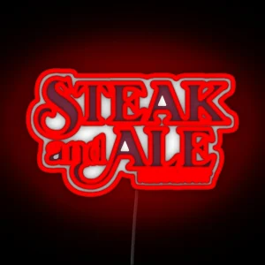 Steak And Ale Restaurant RGB Neon Sign