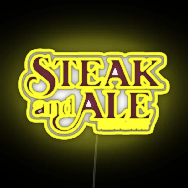 Steak And Ale Restaurant RGB Neon Sign