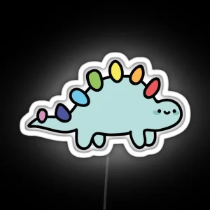 Stegaysaurus RGB Neon Sign