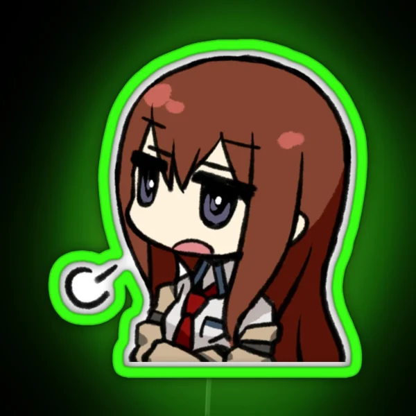 Steins Gate Kurisu Led RGB Neon Sign