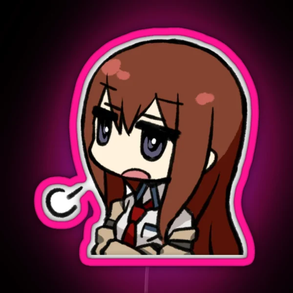 Steins Gate Kurisu Led RGB Neon Sign