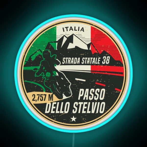 Stelvio Pass Italy RGB Neon Sign