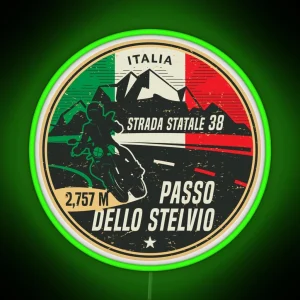 Stelvio Pass Italy RGB Neon Sign