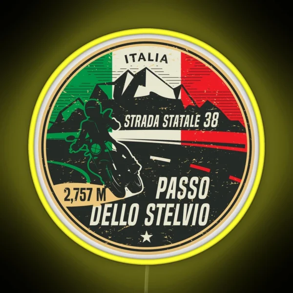 Stelvio Pass Italy RGB Neon Sign