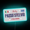 Neon Sign Decoration Inspired by Iconic Italian Alpine Route Stelvio Pass