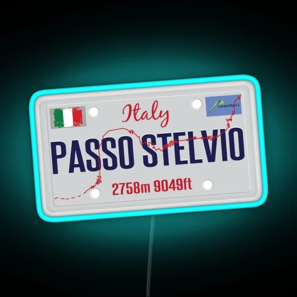 Stelvio Pass Passo Dello Stelvio Led And Led 01 RGB Neon Sign