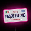 RGB Neon Sign for Stelvio Pass Italian Road Trip Decorations