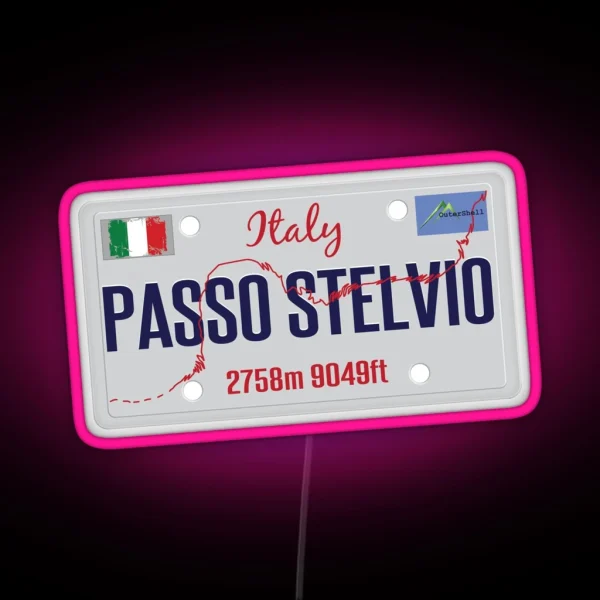 Stelvio Pass Passo Dello Stelvio Led And Led 01 RGB Neon Sign