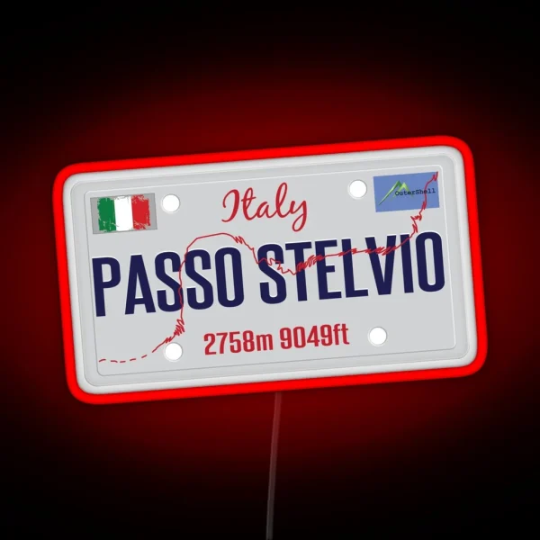 Stelvio Pass Passo Dello Stelvio Led And Led 01 RGB Neon Sign