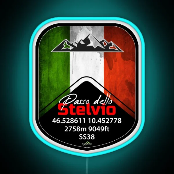 Stelvio Pass Passo Dello Stelvio Led And Led Italy RGB Neon Sign