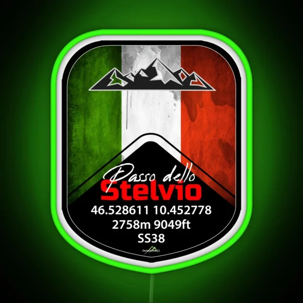 Stelvio Pass Passo Dello Stelvio Led And Led Italy RGB Neon Sign
