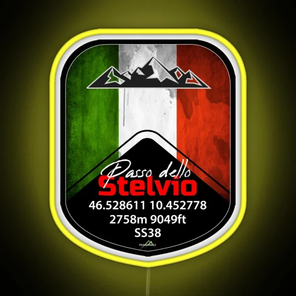 Stelvio Pass Passo Dello Stelvio Led And Led Italy RGB Neon Sign