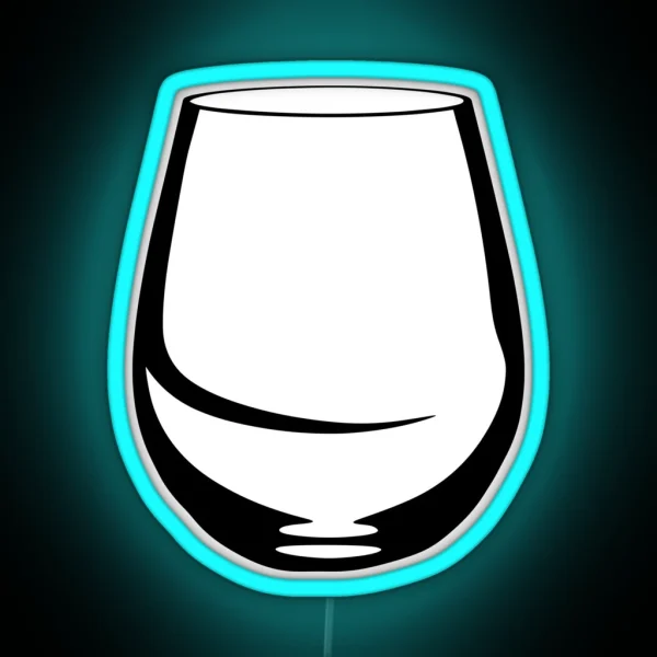 Stemless Wine Glass Tumbler RGB Neon Sign