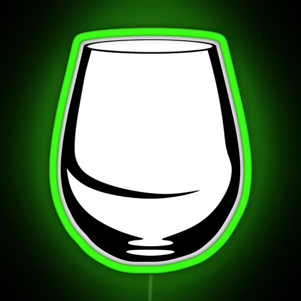 Stemless Wine Glass Tumbler RGB Neon Sign