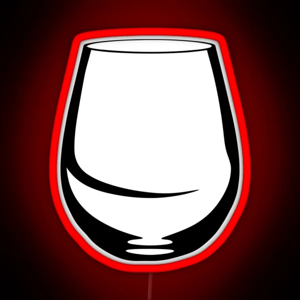 Stemless Wine Glass Tumbler RGB Neon Sign