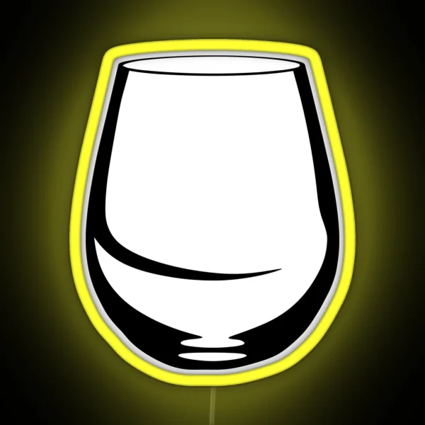 Stemless Wine Glass Tumbler RGB Neon Sign