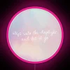 RGB Neon Light Sign with Inspirational Quote 'Let It Go' Design