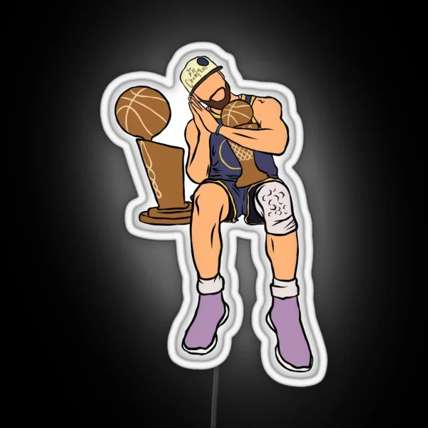 Steph Curry Championship Celebration RGB Neon Sign