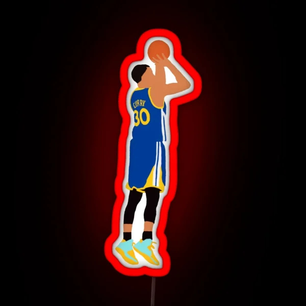 Stephen Curry Jumpshot RGB Neon Sign