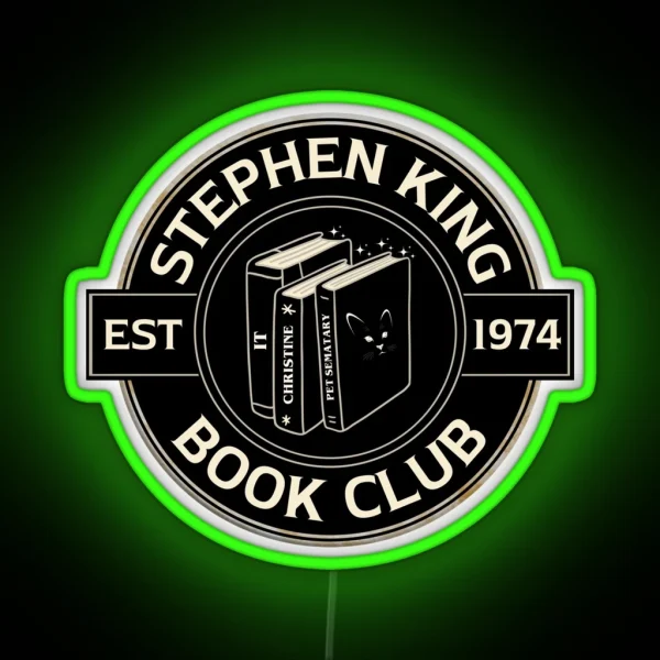 Stephen King Book Club RGB Neon Sign