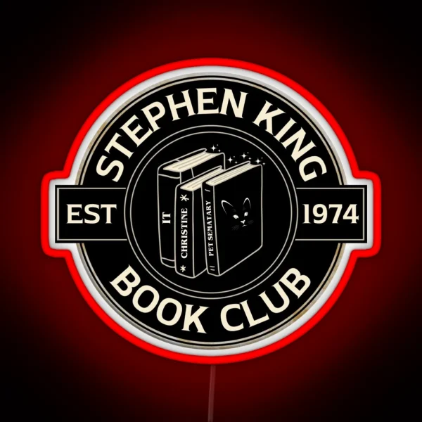 Stephen King Book Club RGB Neon Sign