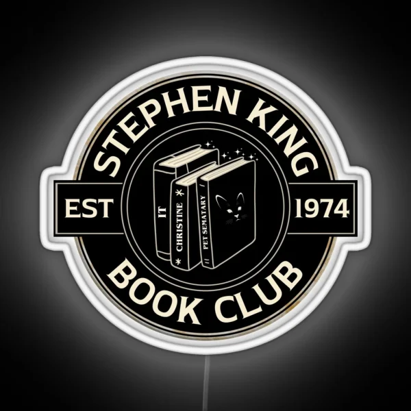 Stephen King Book Club RGB Neon Sign