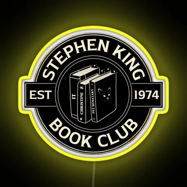 Stephen King Book Club RGB Neon Sign