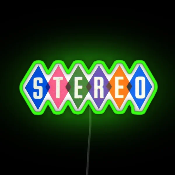 Stereo Logo RGB Neon Sign