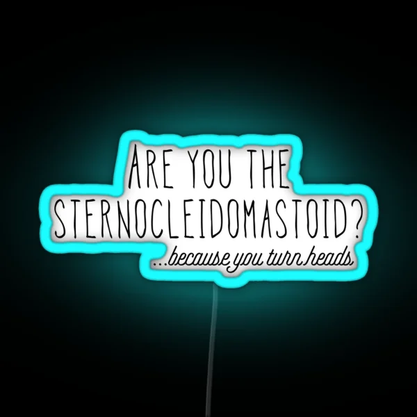 Sternocleidomastoid RGB Neon Sign