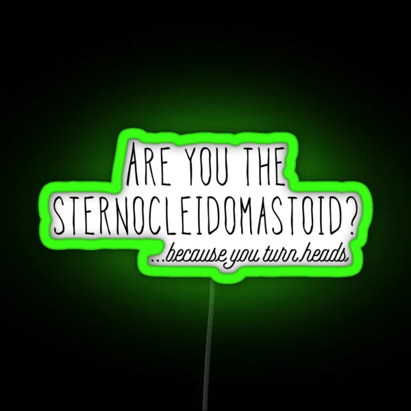 Sternocleidomastoid RGB Neon Sign