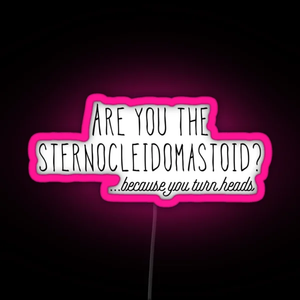 Sternocleidomastoid RGB Neon Sign