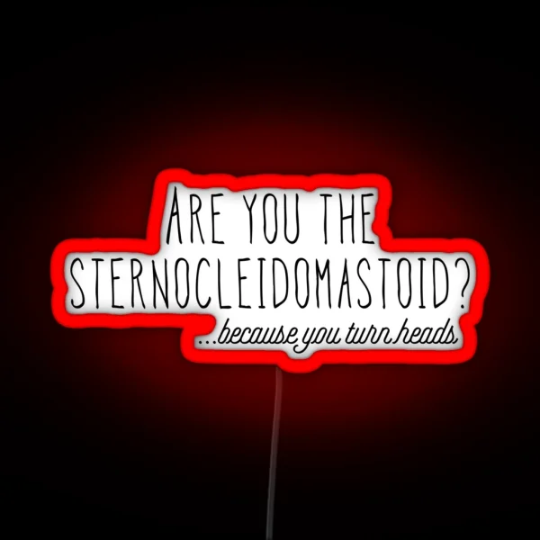 Sternocleidomastoid RGB Neon Sign