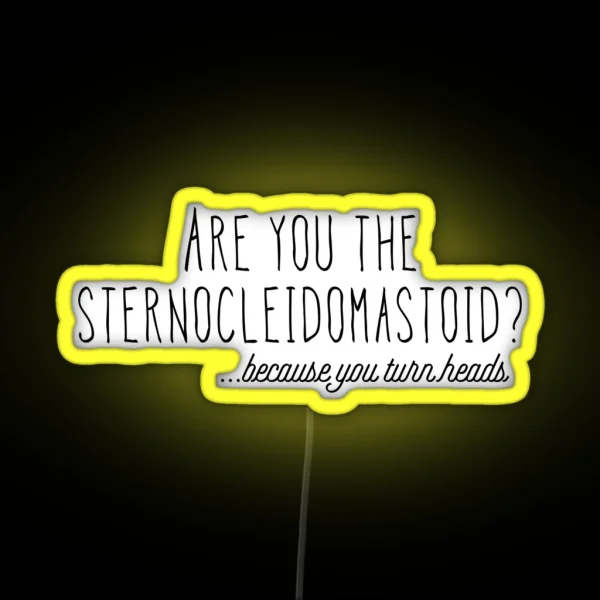 Sternocleidomastoid RGB Neon Sign