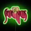 Vintage-inspired Stevie Nicks LED neon wall art music decor statement.