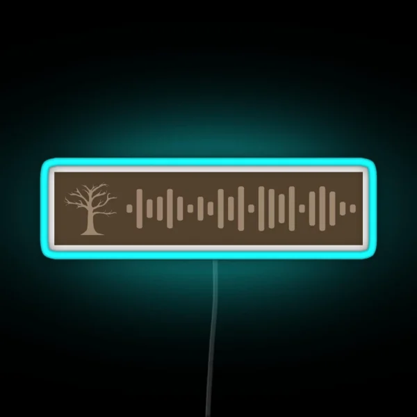 Stick Season Spotify Code RGB Neon Sign